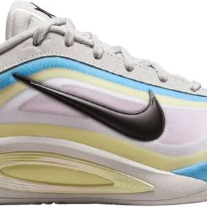 Nike White and Light Grey Athletic Sneakers & 3 pair Nike dri-fit socks